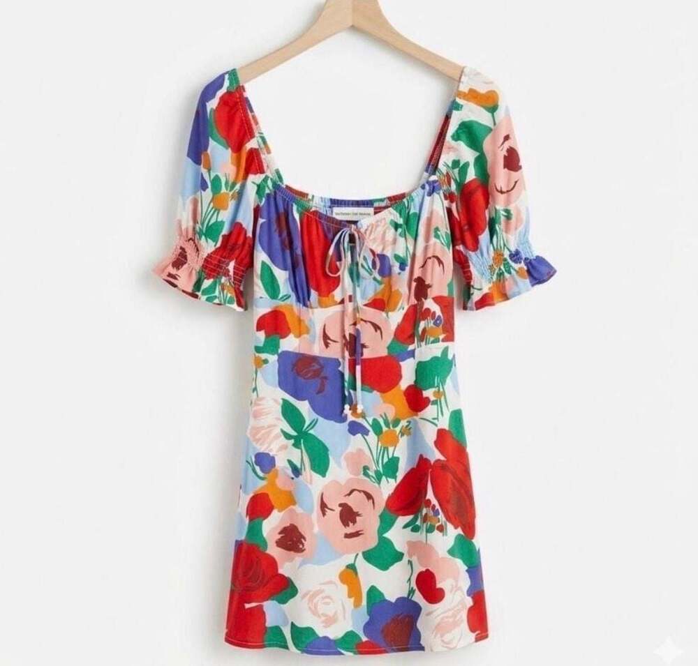 Faithfull the Brand Iris Mini Dress in Anita Floral Print US 2/XS